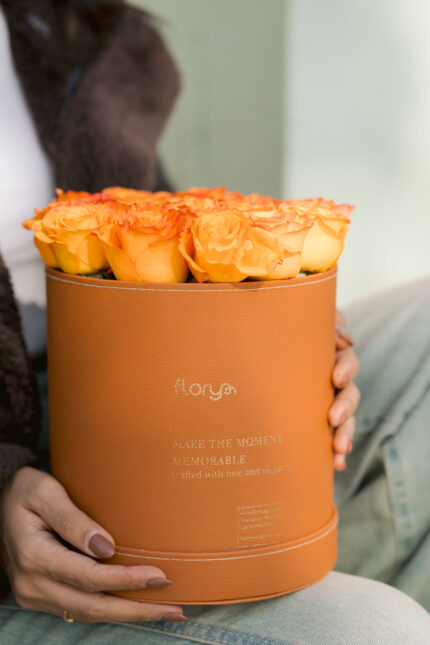 Orange rose box